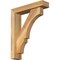 Ekena Millwork Balboa Block Rough Sawn Bracket w/ Offset Brace, Western Red Cedar, 4"W x 16"D x 20"H BKT0402X16X20BOA05RWR - alternate 1